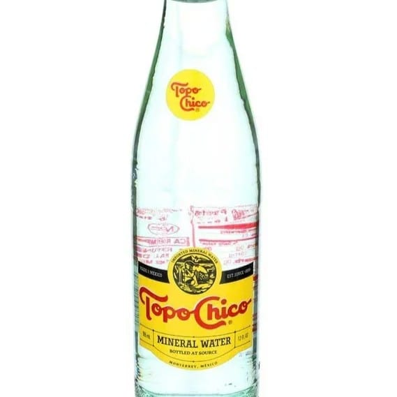 Topo Chico Mineral Water.