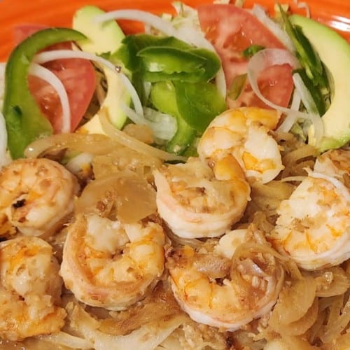 Camarones Al Mojo De Ajo.