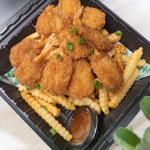 Deep Fried Coconut Shrimp.