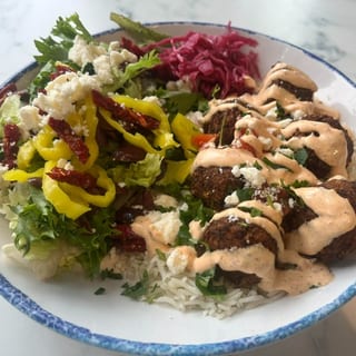 Falafel Fritters Bowl