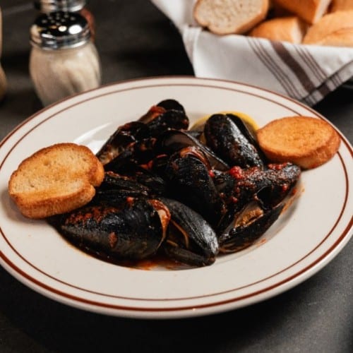 Mussels Red Sauce.
