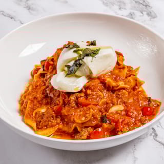 Pappardelle or Gnocchi alla Bolognese