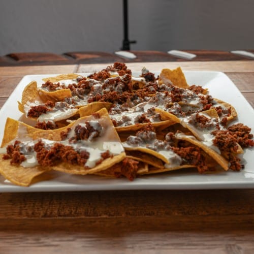 62. Chorizo Nachos.