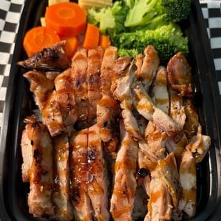 Chicken teriyaki rice meal