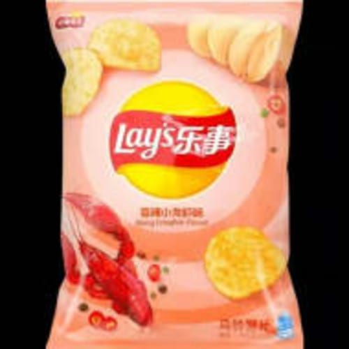 Lay's Potato Chips Spicy Crayfish Flavor.