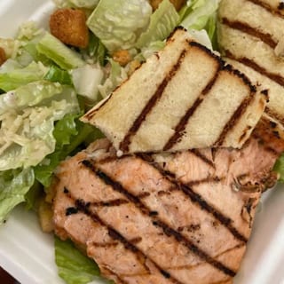 Cajun Salmon Caesar Salad