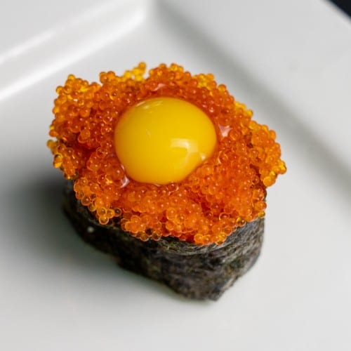 Udama / Quail Egg Nigiri.
