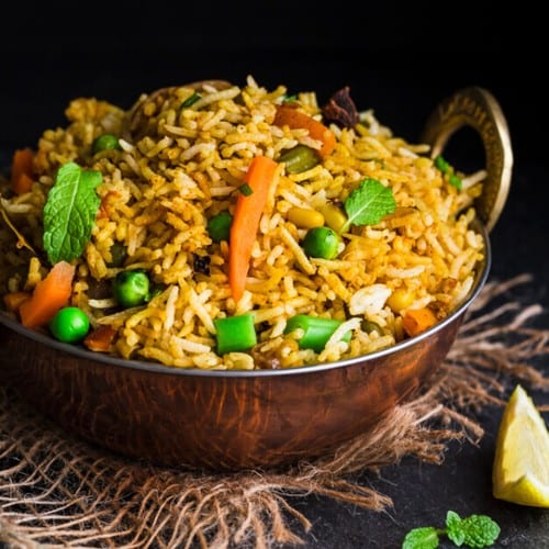 Vegetable Biryani.
