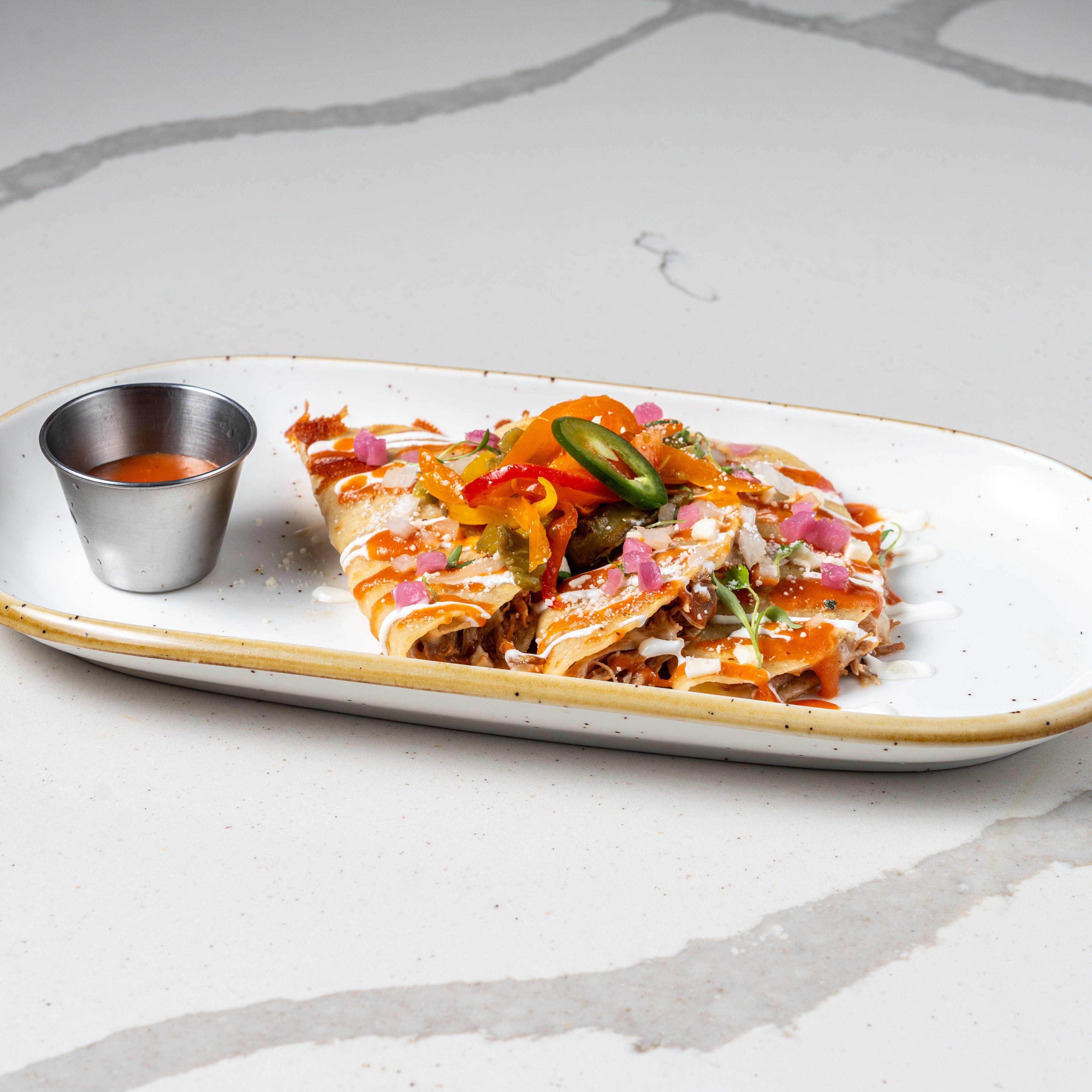 Aloo Vindaloo Quesadilla.