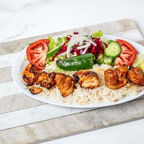 Chicken Shish Plate.