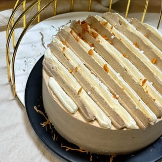 Hojicha Caramel Pear Slice (焙茶焦糖雪梨切块)