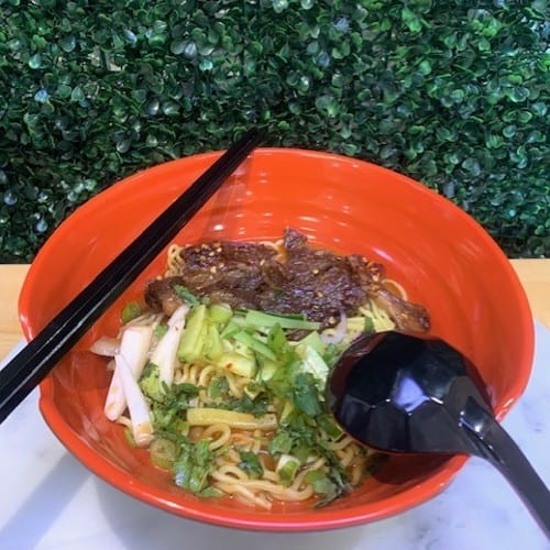 Chef Special: Spicy/Hot Beef Ramen.