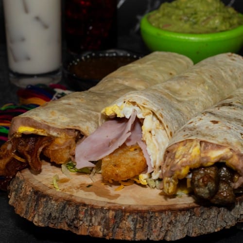 Ham Breakfast Burrito.