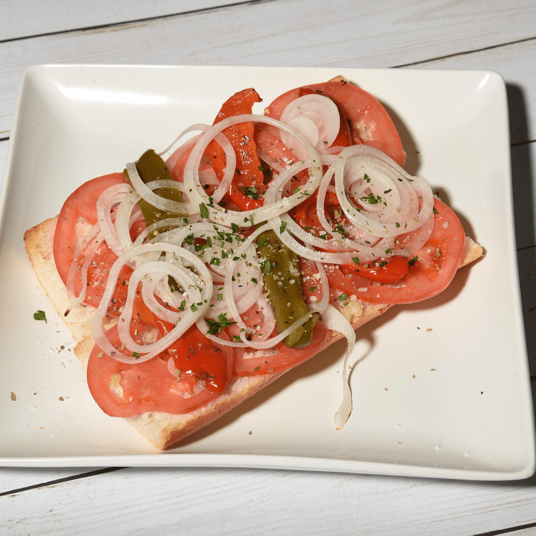 Hot Veggie Sandwich.