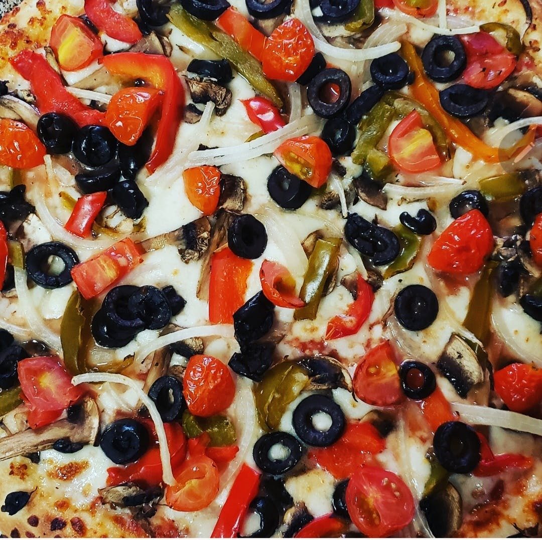 Veggie Deluxe Pizza.