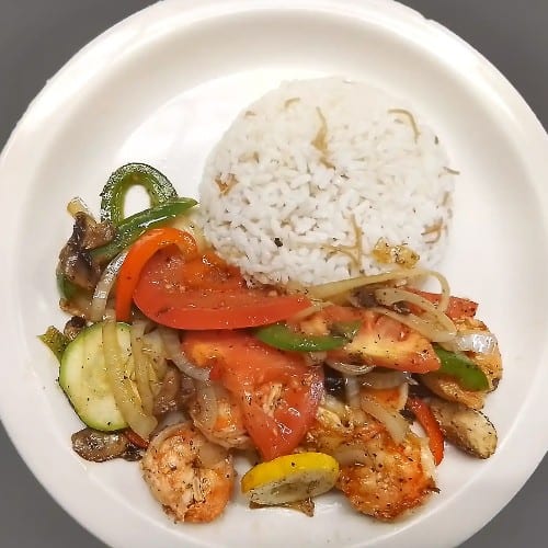 Shrimp Platter Lunch.