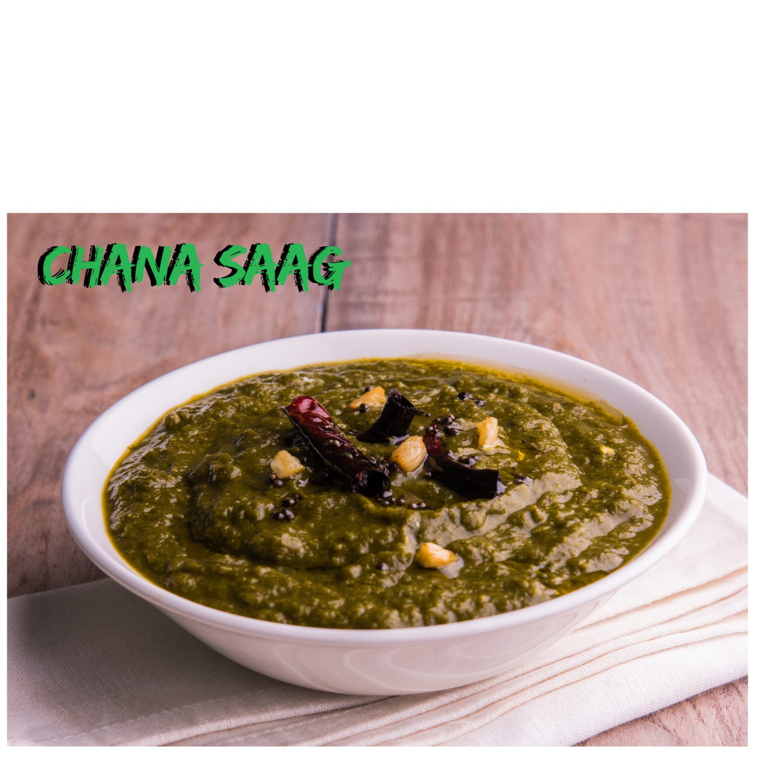 Chana Saag (Vegan).