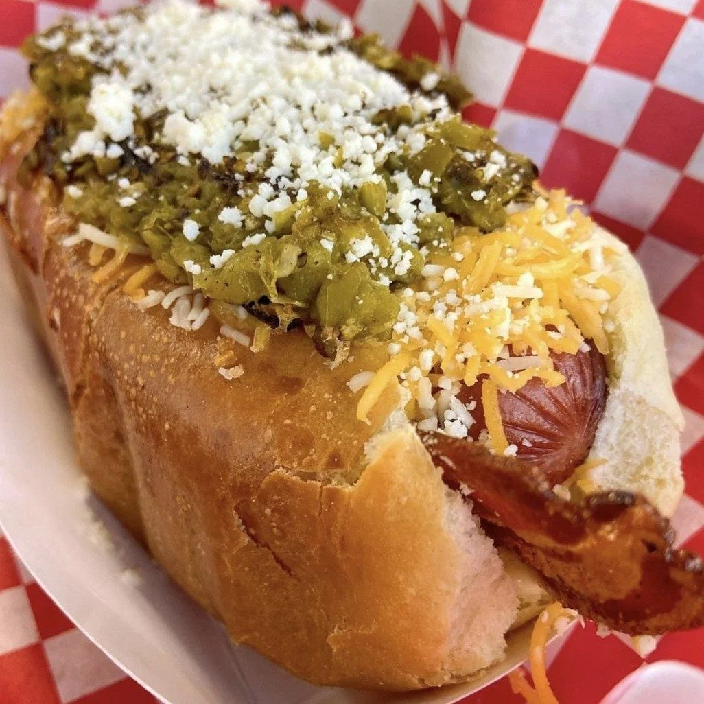 Chile Relleno Hot Dog.