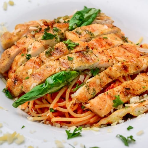 Grilled Chicken Pasta.