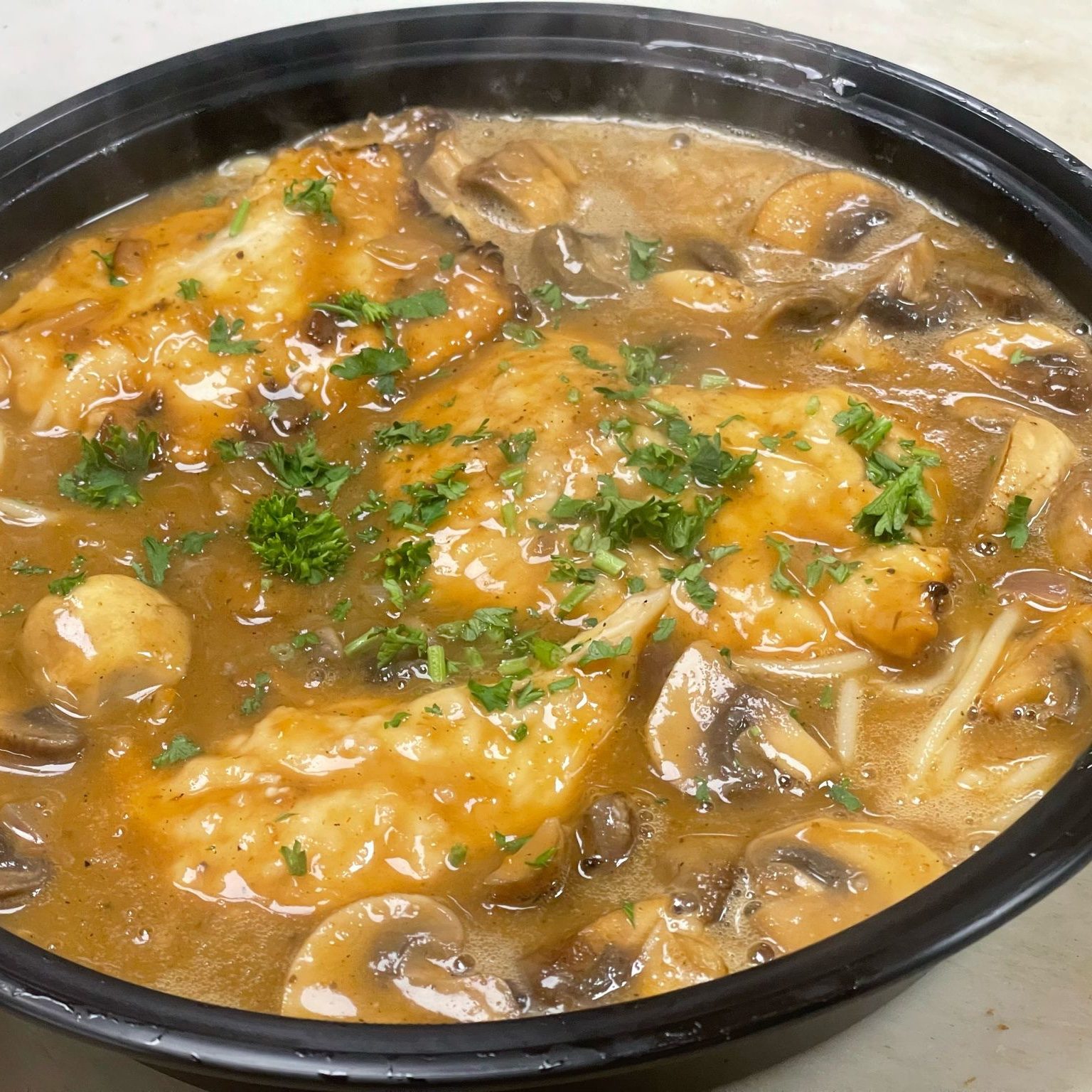 Chicken Marsala Dish.