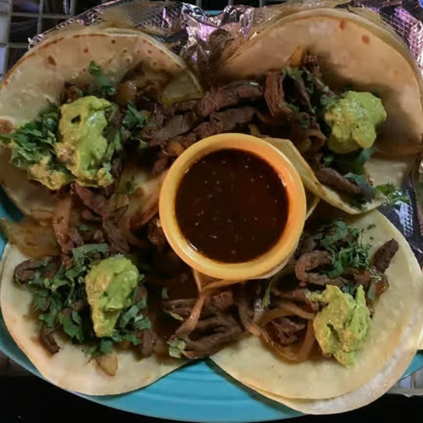 Tacos Al Carbon.