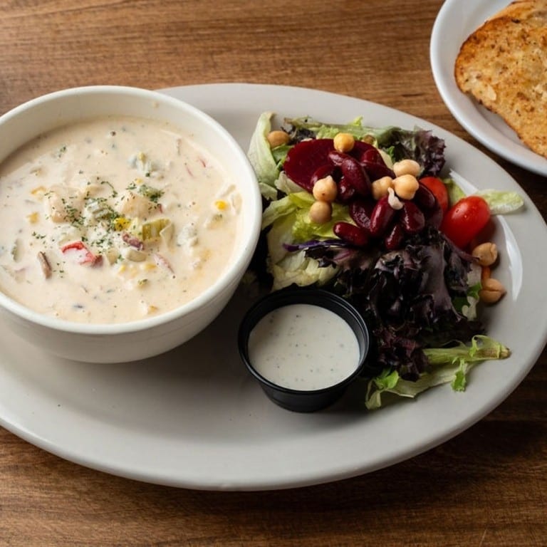 The "SSB" Soup, Salad & Garlic Bread.