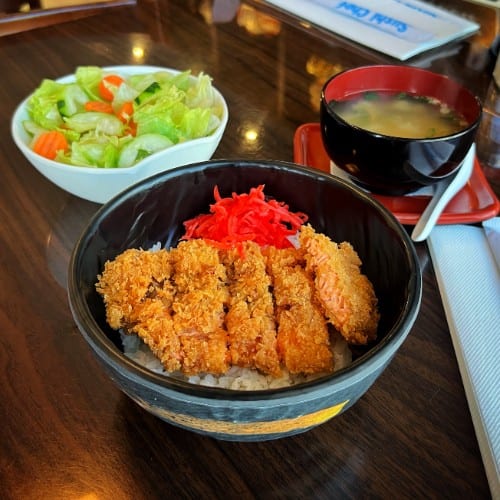 Salmon Katsu Lunch Bowl.
