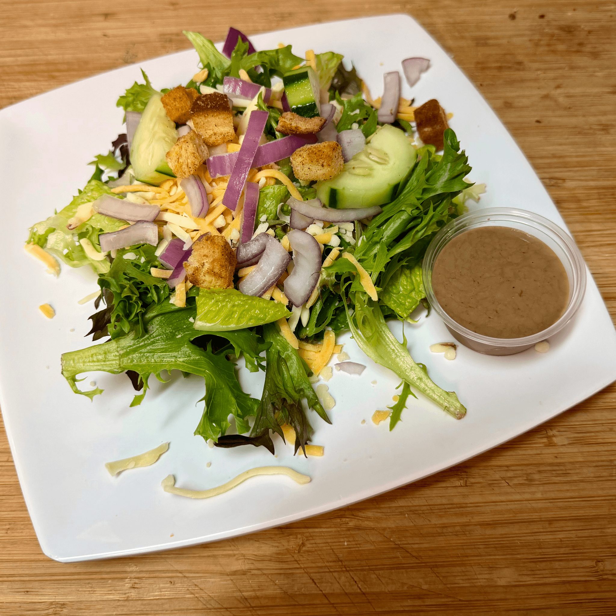 Caesar or Garden Salad.