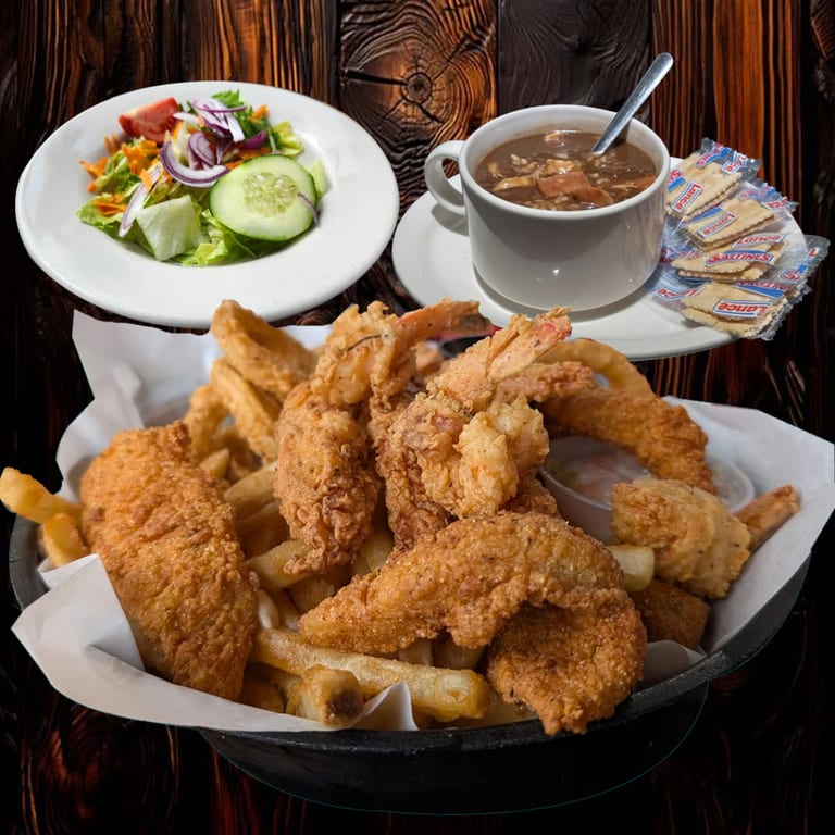 Catfish & Shrimp Feast – 3-Course Delight