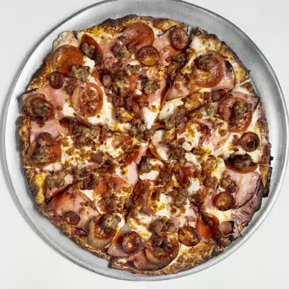 All Meat Combination Pizza.