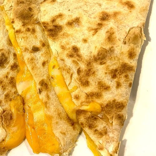 KIDS CHEESE QUESADILLA MEAL.