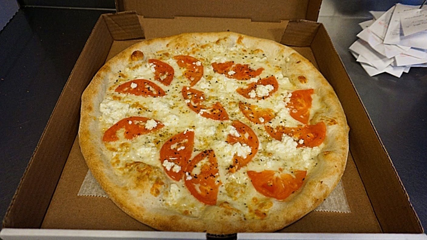 Greek White Pizza (Medium 14'').