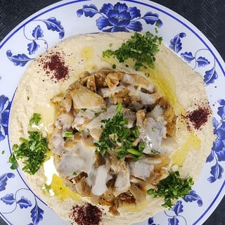 Chicken Shawarma with Hummus
