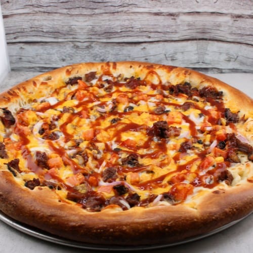 Smokehouse Brisket Pizza.