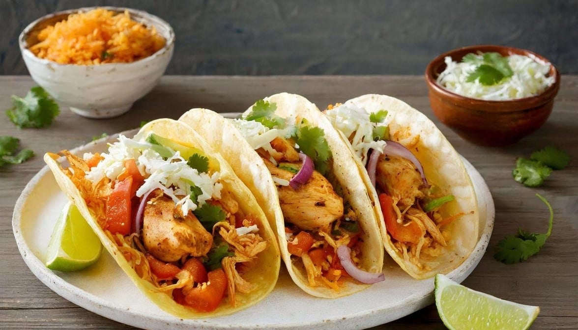 Chicken Tinga Tacos.