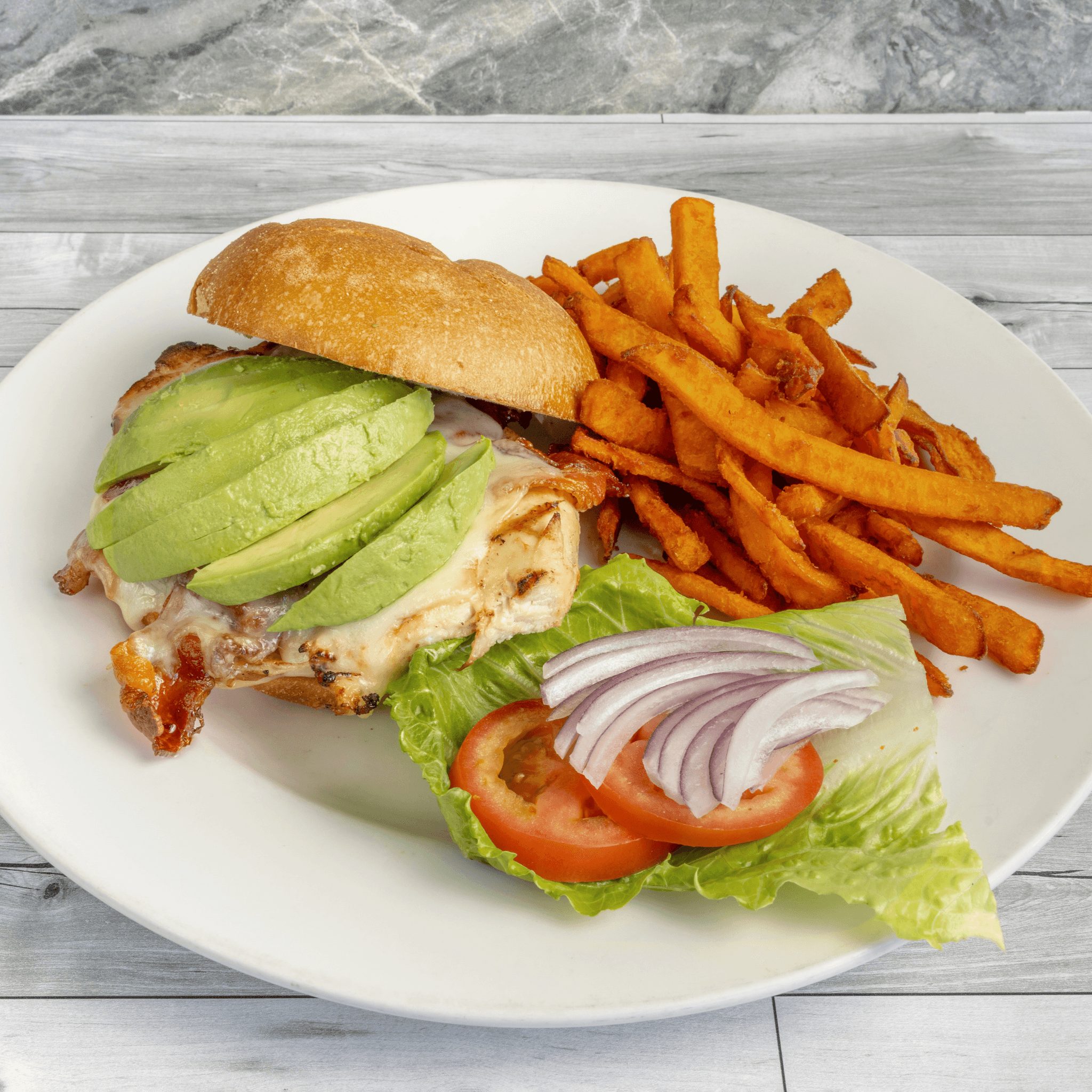 Grilled Chicken Brioche.