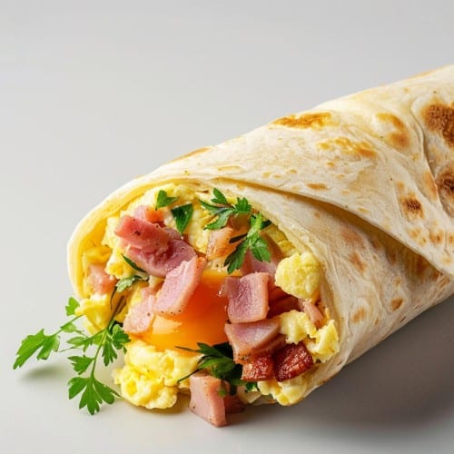 Ham And Egg Burrito.
