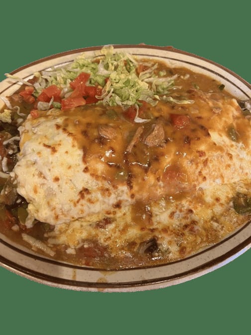 Monster Fajita Burrito.