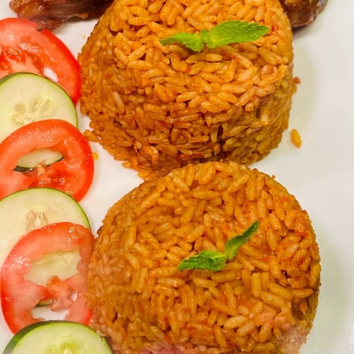 Mini jollof bowl.