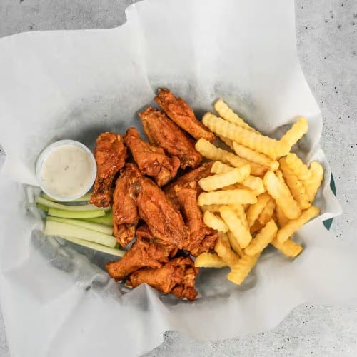 Chicken Wings Combo Meal.