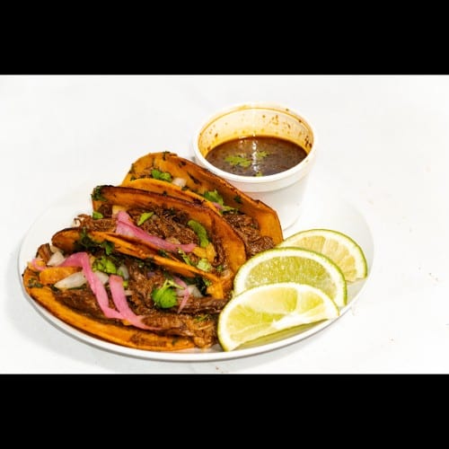 Birria Taco Trio.