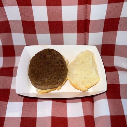 Spicy Sausage Biscuit.