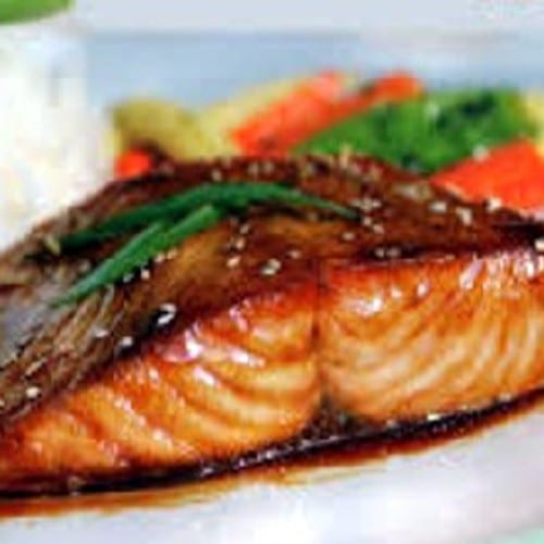 Salmon Teriyaki.