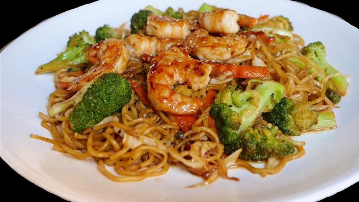 Shrimp Yakisoba Noodle Special.