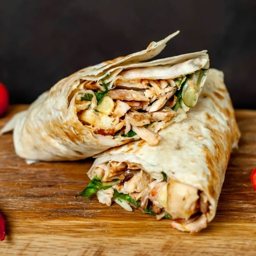 Chicken Burrito Breakfast.