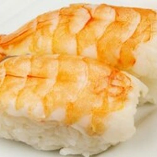 Ebi (Shrimp) Nigiri.