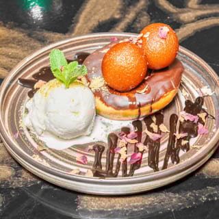 GULAB JAMUN WITH ICE CREAM