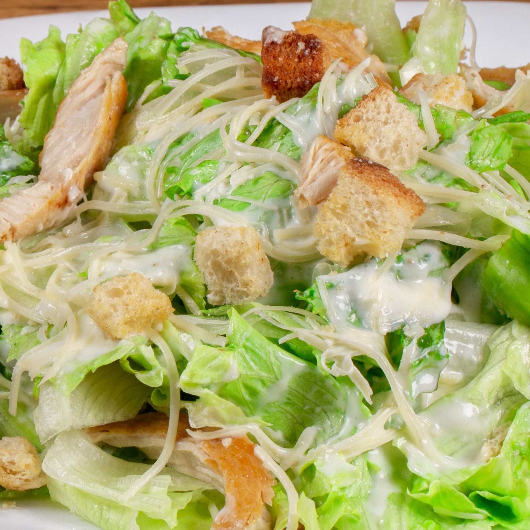 Crispy Chicken Caesar Salad.