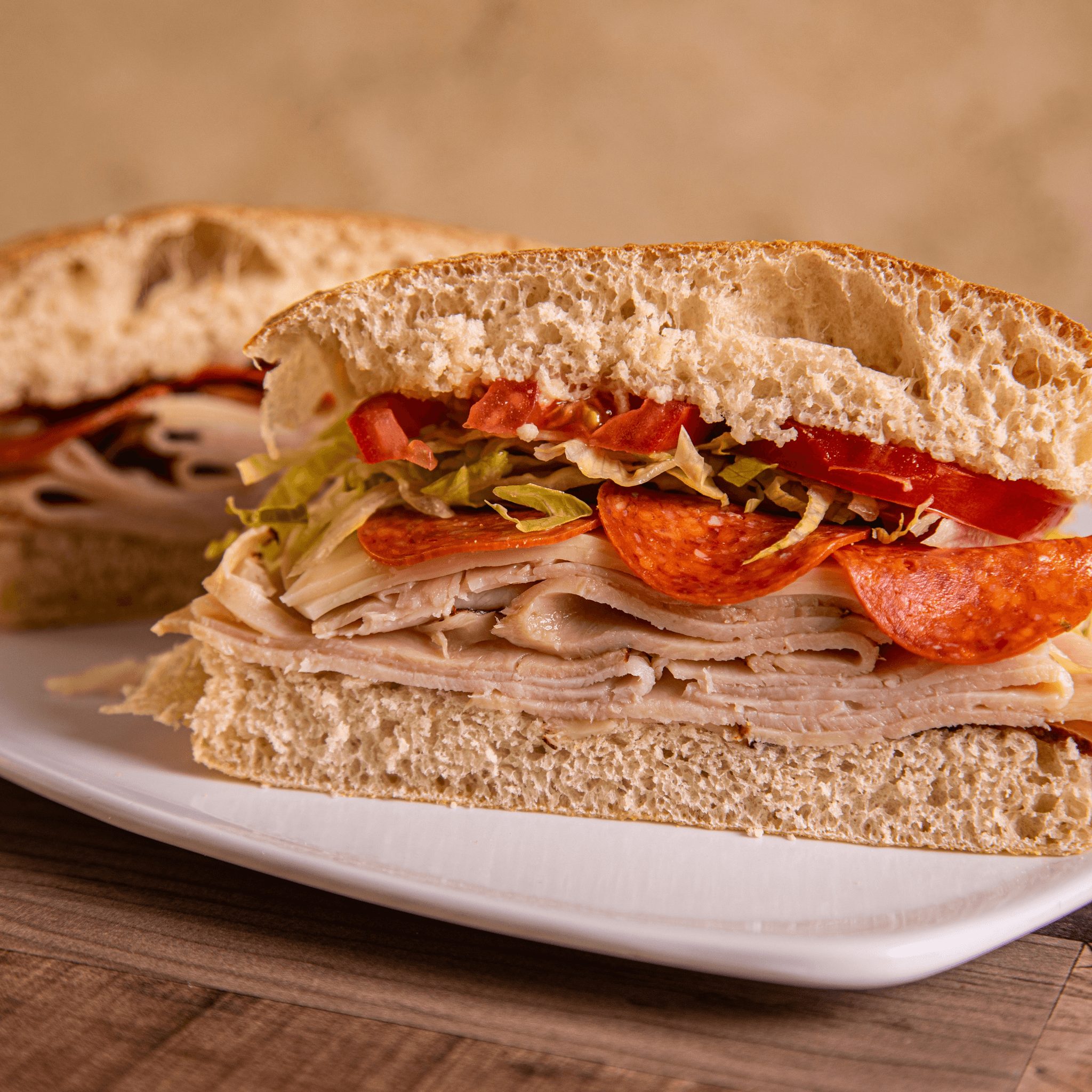 Turkey Italiano Sandwich.
