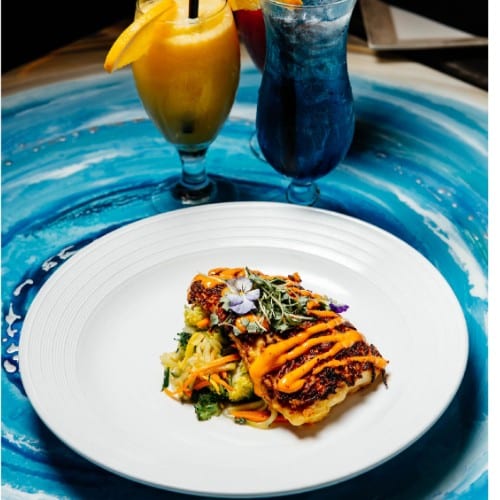 Sweet Potato Crusted Grouper.